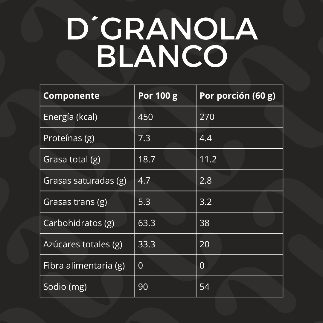 Alfajor de granola / Chocolate blanco x8