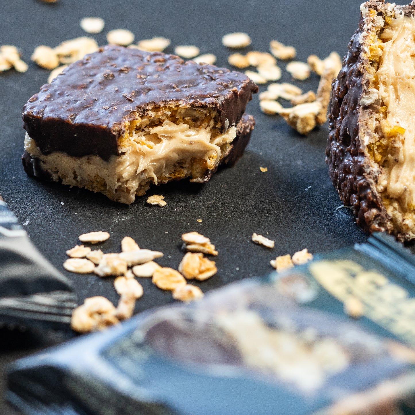 Alfajor de granola / Pasta de maní x8
