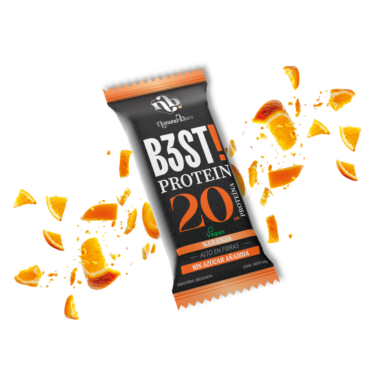 Barra proteina B3ST / Vegana Naranja x10