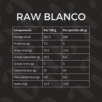 Alfajor datiles RAW / Chocolate blanco x8