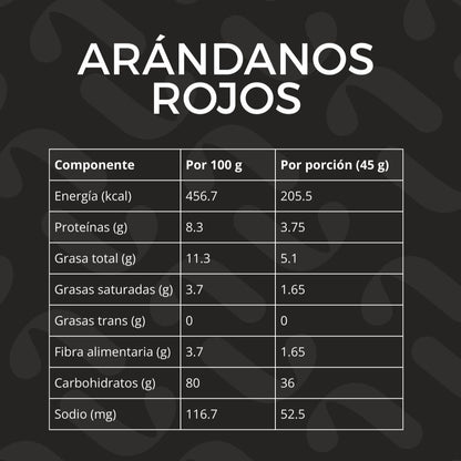 Barra de cereal / Arandanos rojos x16