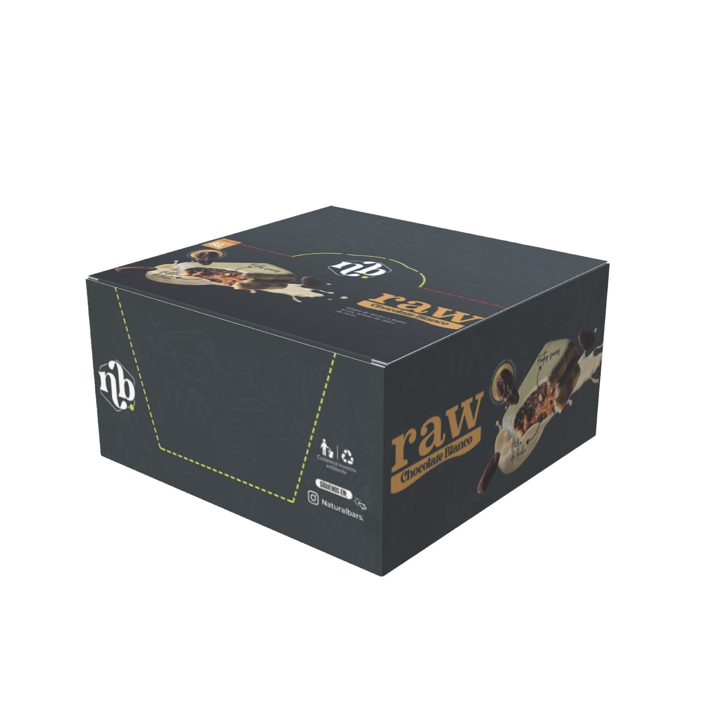 Alfajor datiles RAW / Chocolate blanco x8