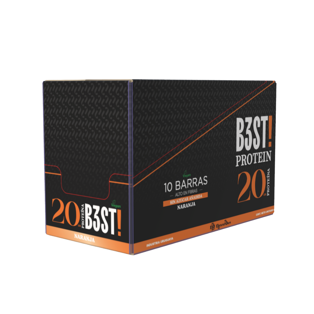 Barra proteina B3ST / Vegana Naranja x10